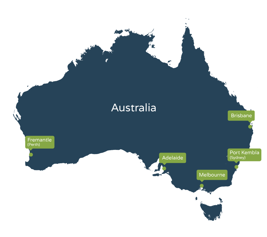 Locations we ship to in Australia